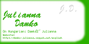 julianna damko business card